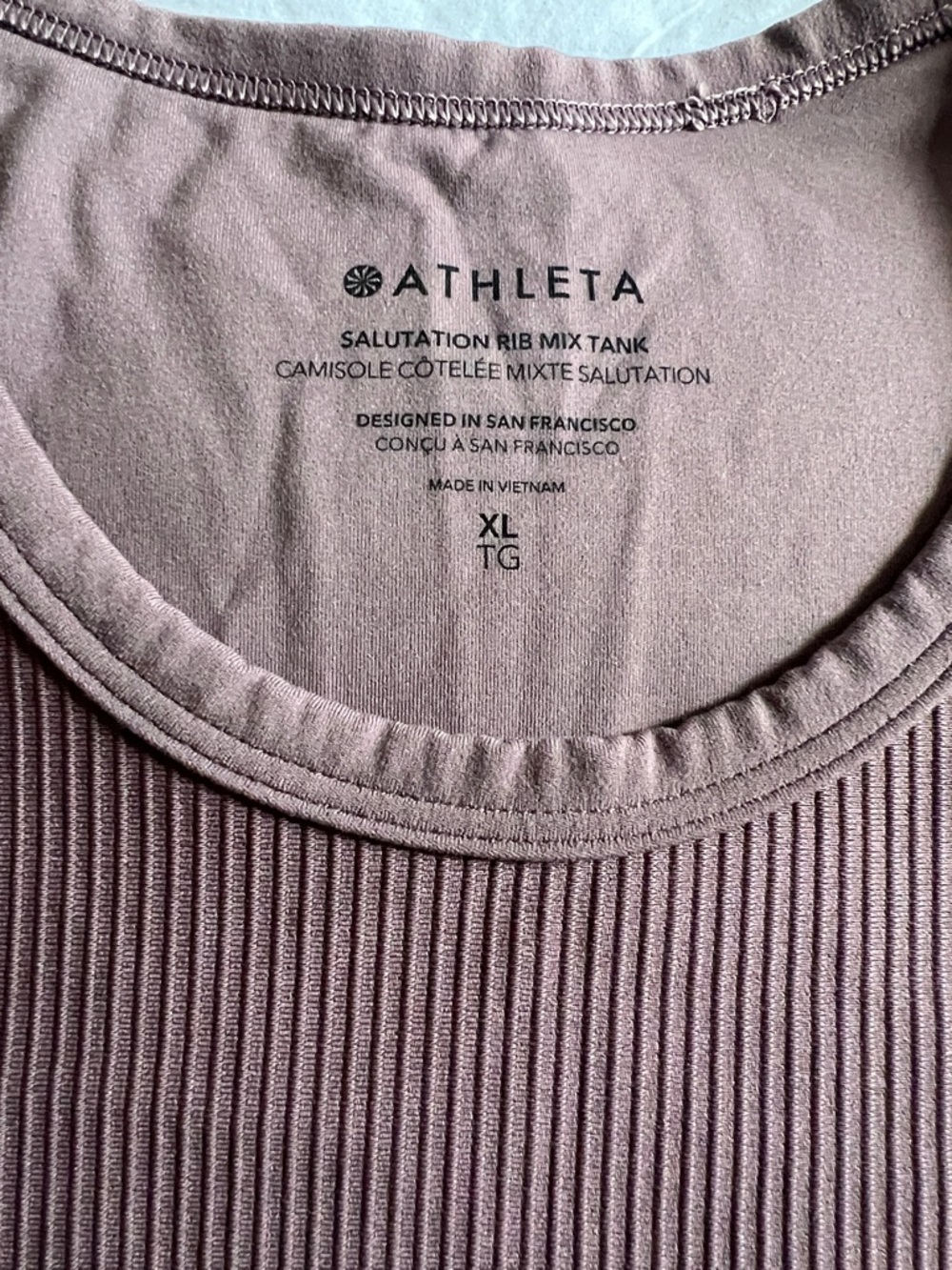 Athleta Salutation Rib Mix Tank - Picture 3 of 4